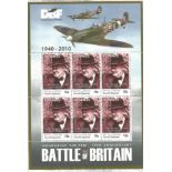 World War Two Bahamas, 2010, Battle of Britain, 70th anniversary Churchill 15C sheetlet honouring