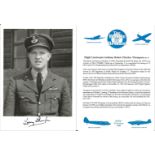 Flight Lieutenant Anthony Robert Fletcher Thompson DFC JF signed 7x5 black and white photo in