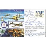 World War II FDC RAFA17 The Night Blitz Signed 4 Battle of Britain Pilots N H D Ramsay 610 & 222