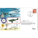 Battle of Britain The Skirmishing 22-31 July 1940 RAFA 3 FDC signed by Wing Commander G. C Unwin DSO