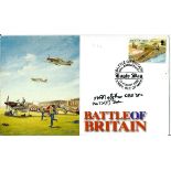 P/O Norman Norfolk OBE DFC 72 Sqn signed Battle of Britain FDC PM Battle of Britain 60th Anniversary