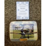 Battle Of Britain 60th Anniversary Plate Ltd Edition By Davenport Into Action. Plate No. 01330B by