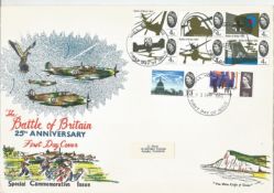 Battle of Britain large FDC 25th Anniversary Special Commemorative issue PM Hull 13 Sept 1965 F9.