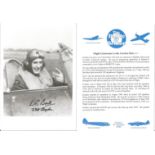 Flight Lieutenant Leslie Gordon Batt AE signed 7x5 black and white photo in uniform complete with
