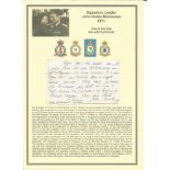 Squadron Leader John Noble Mackenzie DFC handwritten letter. WW2 RAF Battle of Britain pilot. Set