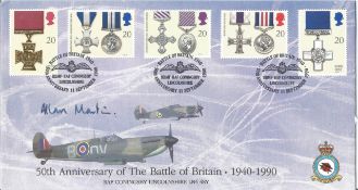 Battle of Britain FDC 50th Anniversary of the Battle of Britain 1940-1990 PM 11th Sept 1990 signed