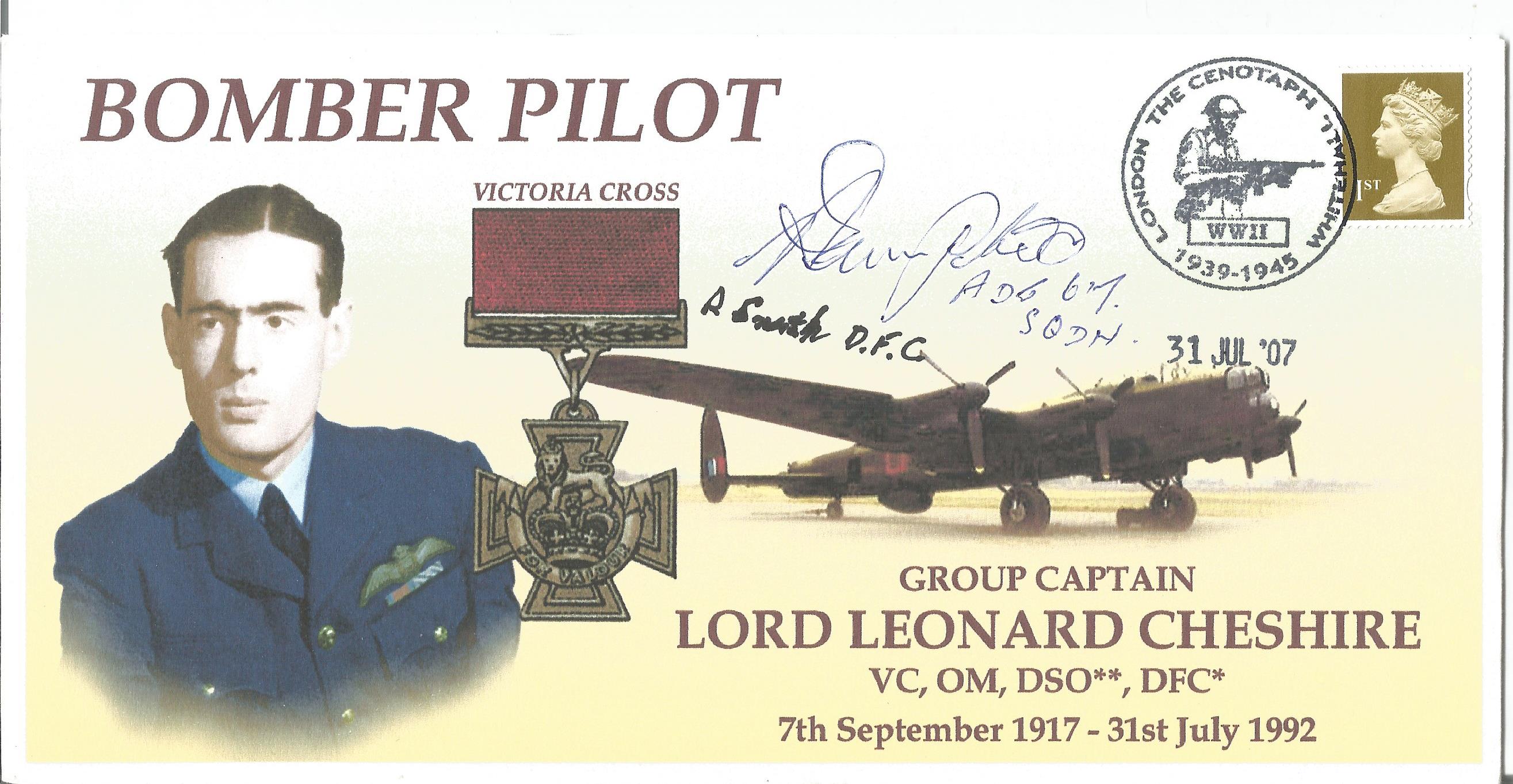 World War Two Bomber Pilot Victoria Cross FDC signed by Flight Lieutenant Harry Humphries and Flight