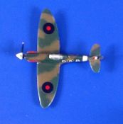 World War Two Icarus Models 102 Spitfire Mk V Battle Of Britain RAF Model Airplane Boxed Ltd. Good