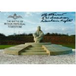 Battle of Britain Memorial Folkestone postcard signed by H. L Deadman changed name to Stewart 236