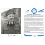 Wing Commander John Connell Freeborn DFC signed 7x5 black and white photo in uniform complete with