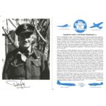 Squadron Leader Cyril Stanley Bamberger DFC signed 7x5 black and white photo in uniform complete
