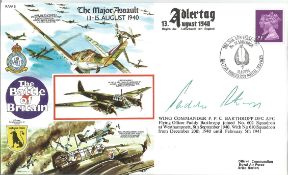 Battle of Britain The Major Assault 13-15 August 1940 RAFA 6 signed by Wing Commander P. P, C
