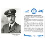 Flight Lieutenant William Louis Buchanan Walker AE signed 7x5 black and white photo in uniform