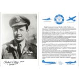 Flight Lieutenant George Charles Calder Palliser DFC AE signed 7x5 black and white photo in