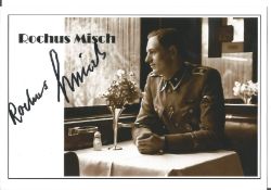 Rochus Misch Hitlers Bodyguard WW2 signed 6 x 4 b/w photocard. Good Condition. We combine postage on