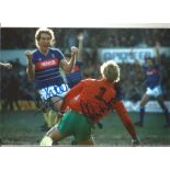 Terry Butcher and Chris Woods Ipswich City Signed 10 x 8 inch football photo. Good Condition. We