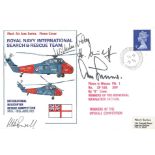WW2 Gen Adolf Galland KC and Wilhelm Batz Luftwaffe aces signed 1971 RAF search and rescue cover.