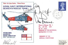 WW2 Gen Adolf Galland KC and Wilhelm Batz Luftwaffe aces signed 1971 RAF search and rescue cover.