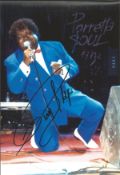 Music Percy Sledge signed 12 x 8 inch colour photo on stage. Good Condition. We combine postage on