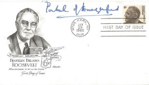 WW2 Viscount Portal of Hungerford signed USA 1966 Franklin D Roosevelt FDC. Good Condition. We