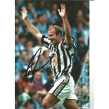 Alan Shearer Newcastle Signed 12 x 8 inch football photo. Good Condition. We combine postage on