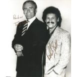 Tommy Cannon and Bobby Ball double signed 10 x 8 b/w portrait photo. They were known collectively as