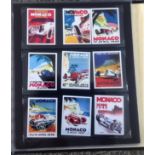 Motor Racing Album a collection of covers, stamps and cards. Includes 1978 British Grand Prix