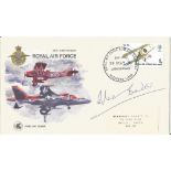 WW2 Douglas Bader signed 1968, 50th ann RAF cover with Sleaford RAF College postmark. Good