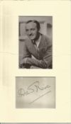 David Niven signed album page mounted with 6 x 4 unsigned b/w portrait photo. Good Condition. We