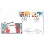 Raymond Briggs author The Snowman signed Internetstamps 2004 Christmas FDC with Christmas Bloomsbury