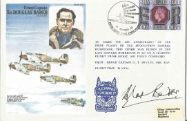 WW2 Douglas Bader signed 1on his own Historic Aviators cover. Good Condition. We combine postage
