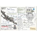 Dambusters Rare multiple signed Avro Lancaster SC36 cover. 18 WW2 617 Sqn RAF Raid veterans