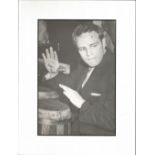 Marlon Brando signed b/w magazine photo to Connie mounted to an overall signed of 8 x 6 inches,