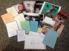 Sport collection 20 items includes signature piece, album pages, photos, promo cards from some