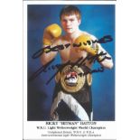 Ricky "Hitman" Hatton signed 6x4 colour photo. Good Condition. All autographs are genuine hand