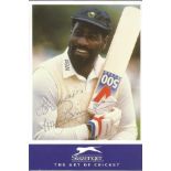 Viv Richards signed 6x4 promotional photo. Good Condition. All autographs are genuine hand signed