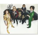 The Darkness Band Signed 8x10 Photo . Good Condition. All autographs are genuine hand signed and