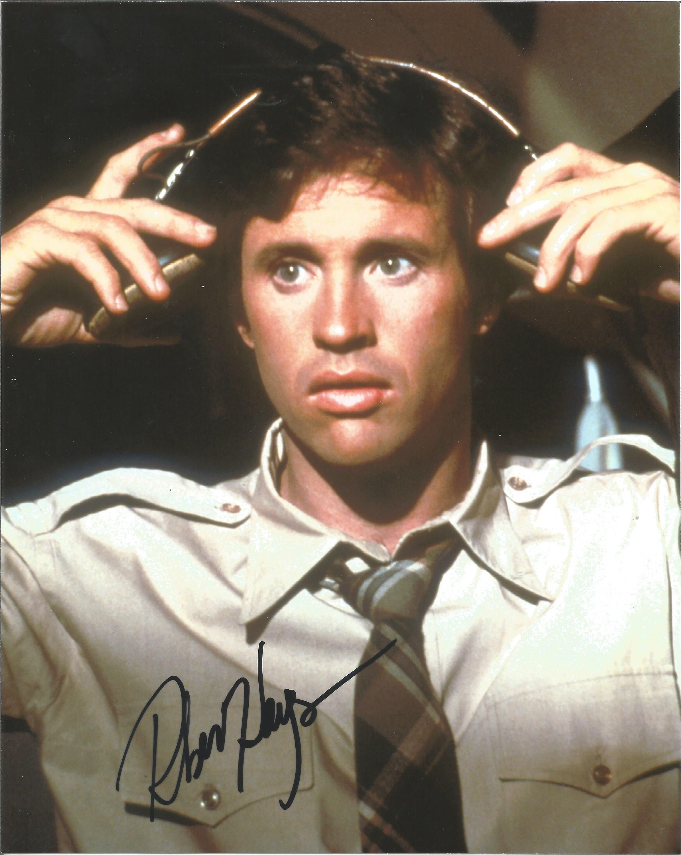 Robert Hays signed 10x8 colour photo. Good Condition. All autographs are genuine hand signed and