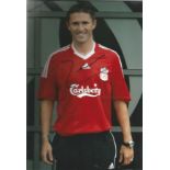 Robbie Keane 12x8 signed colour photo pictured in Liverpool kit. Good Condition. All autographs