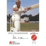 David Gower signed 6x4 colour photo. Good Condition. All autographs are genuine hand signed and come