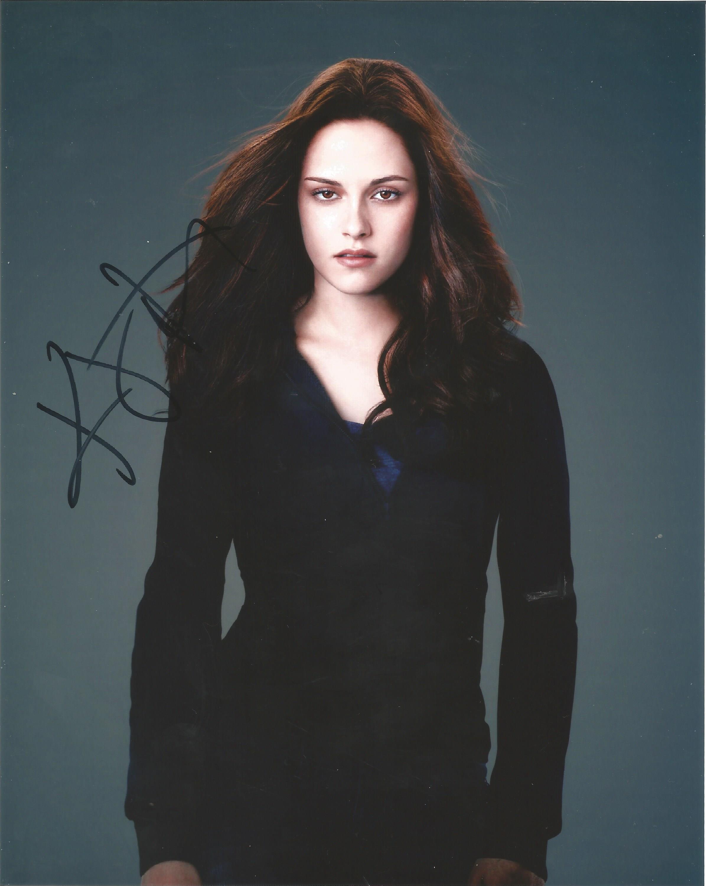 Kristen Stewart signed 10x8 colour photo. Good Condition. All autographs are genuine hand signed and