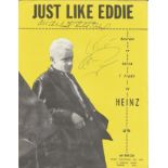 Just Like Eddie signed promo page signed by Heinz, Ritchie Blackmore and Jeff Meek. Good