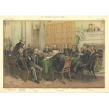 Cabinet Council 1883. Subject Gladstone. 27/11/1883. These prints were issued by the Vanity Fair