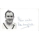 Ray Illingworth signature piece. Good Condition. All autographs are genuine hand signed and come