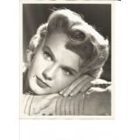 Ann Francis signed superb vintage 10 x 8 inch b/w portrait photo. Good Condition. All autographs are