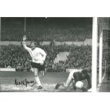 Cliff Jones signed 12x8 black and white photo pictured while playing for Tottenham Hotspur. Good