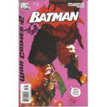 DC Comic Batman War Crimes Part 2 643 Oct 2005 signed on the cover by creator Bob Kane. Good