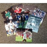 Football collection 8 signed colour photos from some well-known names such as Jason McAteer, Kevin