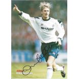 David Beckham signed 10x8 colour magazine photo. Good Condition. All autographs are genuine hand