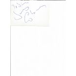 James Coburn signed album page. Dedicated. TV Film autograph. Good Condition. All autographs are